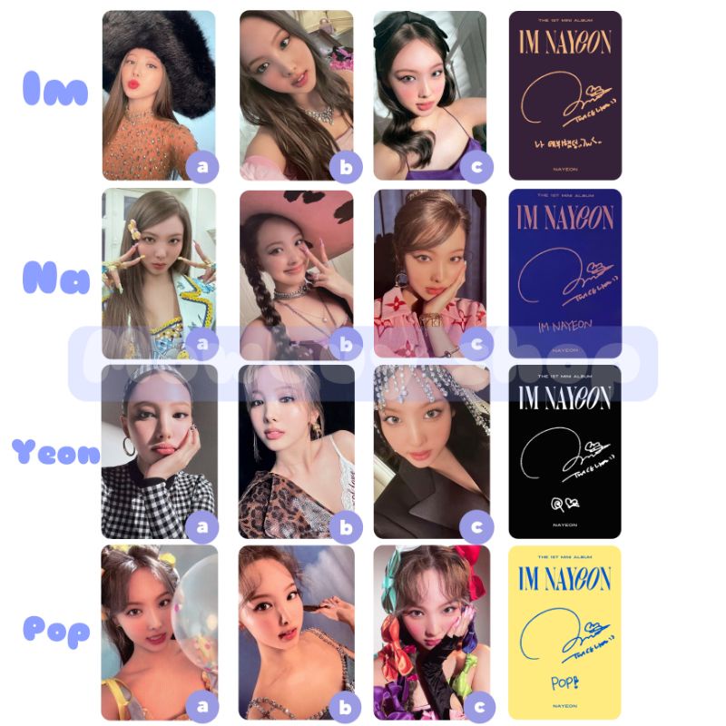 Photocard Im Nayeon Pop Unofficial