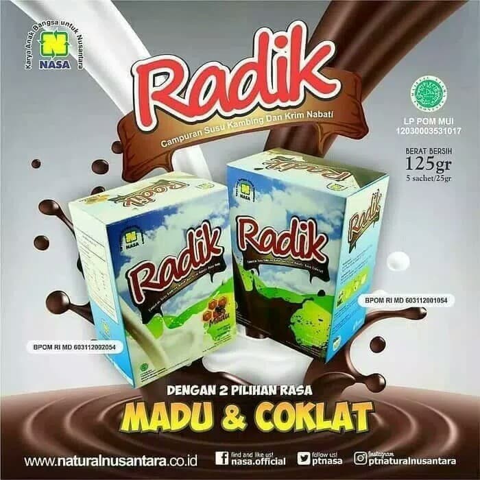 

Susu Radik Original Nasa / Rasa Coklat&Madu