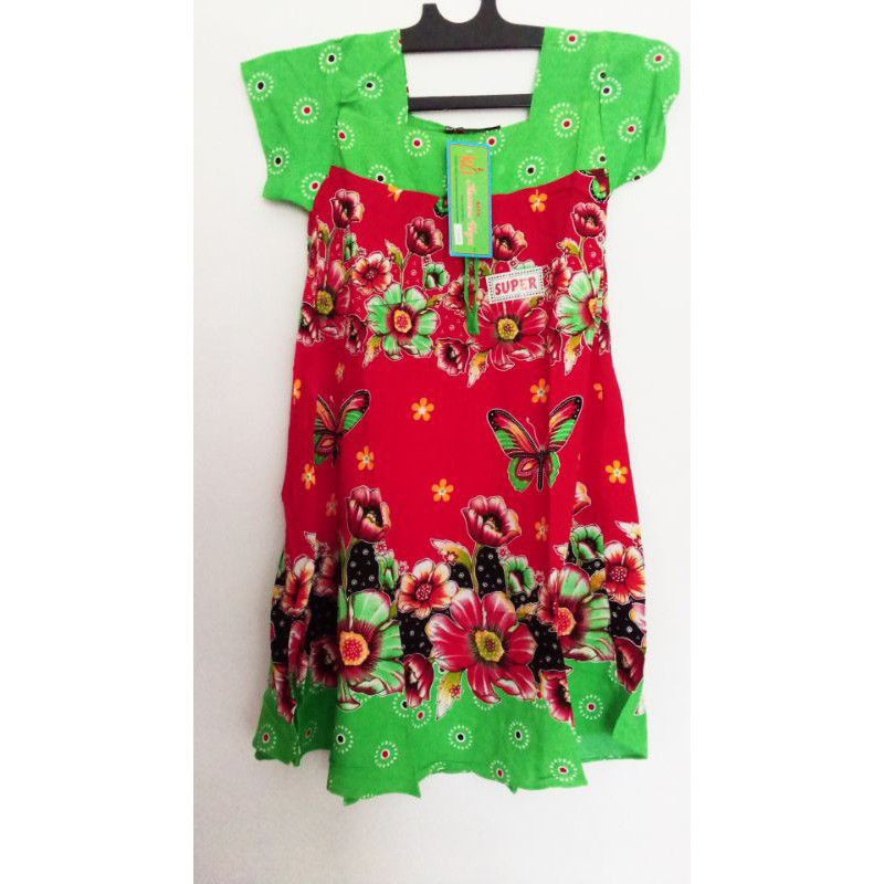 Daster Anak Klok Pita Gambar Kupu