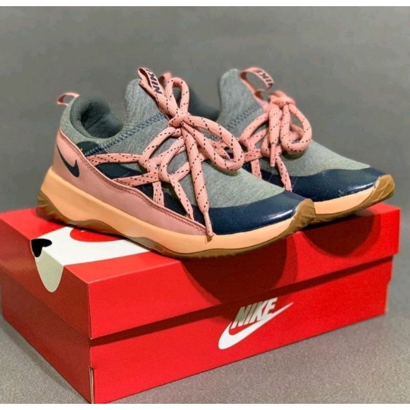 100% IMPORT NEW!! SEPATU SNEAKERS WANITA NIKE CITY LOOP PEACH PINK IMPORT RUNNING SHOES OLAHRAGA CEWEK