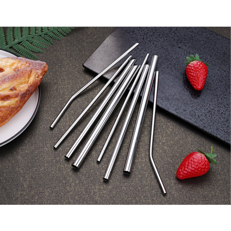 SEDOTAN STAINLESS STRAW SEDOTAN LURUS BESI STAINLESS ANTI KARAT SILVER