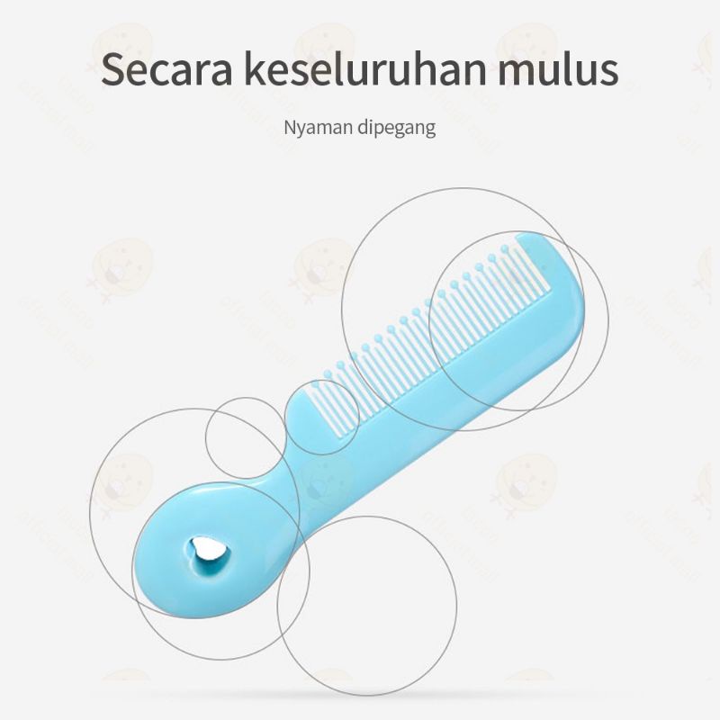 Set Sisir Sikat Bayi Baby 2in1 Newborn Lembut Halus