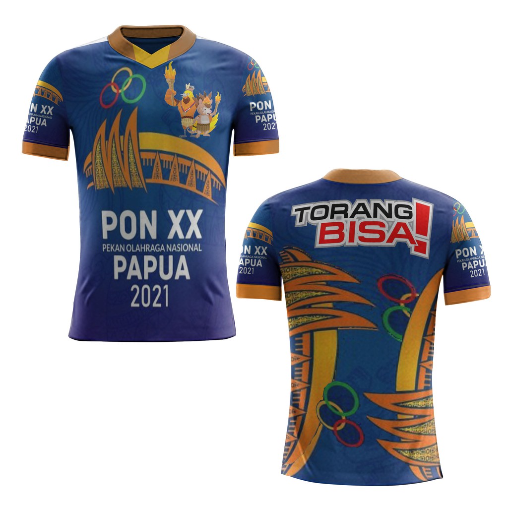 Baju kaos t-shirt Dewasa PON XX PAPUA NEW  Terbaru/Termurah 2021