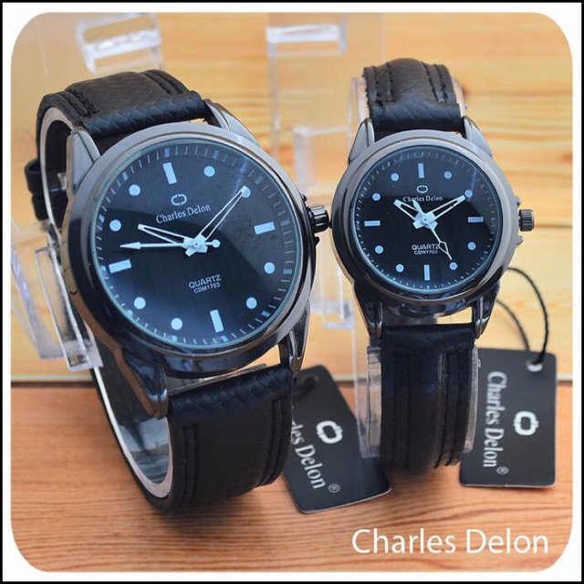 jam tangan couple charles delon ORI water resistant best seller