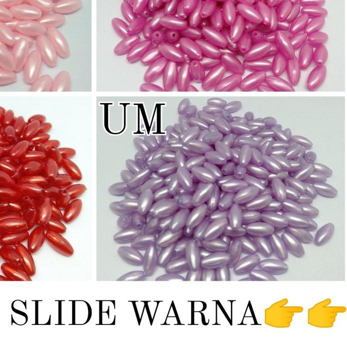 MANIK LILIN / MOTE LILIN / MANIK LILIN PADI / MUTIARA LILIN PADI 6X12