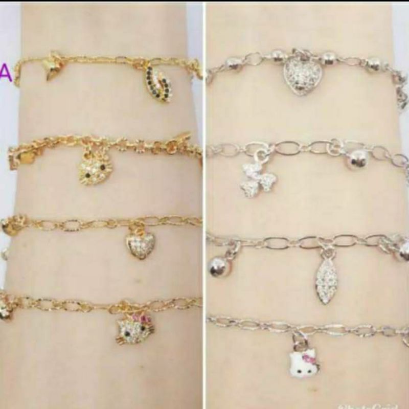 Gelang anak kitty ada 2 warna lapis mas tdk karat