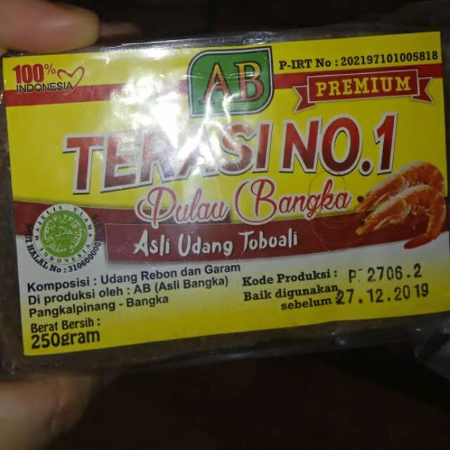 

Terasi udang no. 1 premium