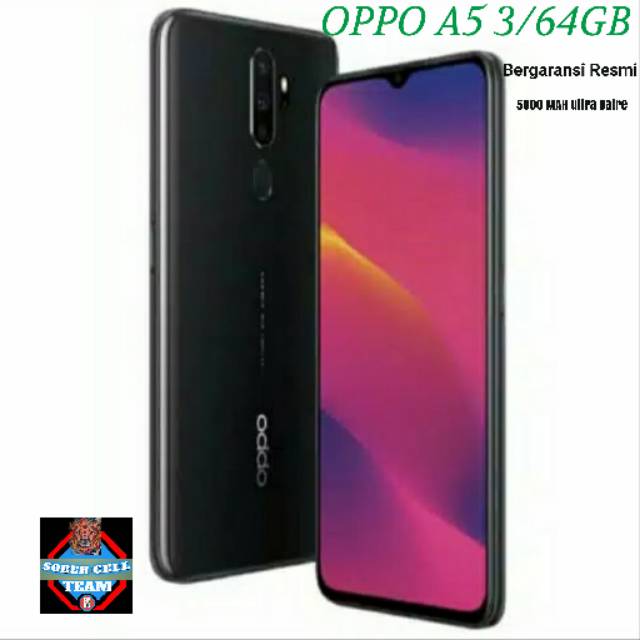 HP OPPO A5 2020 RAM 3/64 GB BERGARANSI RESMI