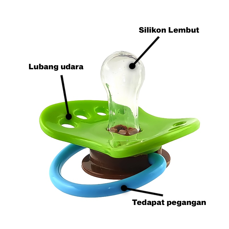YOUNG YOUNG Dot /  Empeng Bayi 1 Pcs Silicone Soother BPA Free Dot Silikon IL-SO-3-2