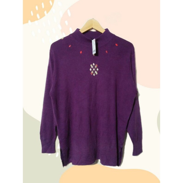 [PRELOVED+FreeGift] Thrift/KnitWear/Purple/KoreanStyle