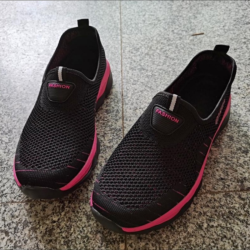 Sepatu Flat Wanita Nyaman Flatshoes Tanpa Tali Outdoor Olahraga Kasual Terbaru Lembut 025