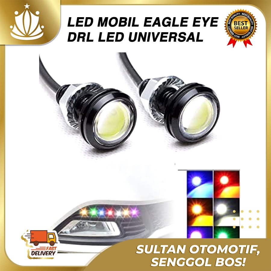 Led EAGLE EYE 23mm Lampu Mata Elang DRL Led Motor Mobil UNIVERSAL