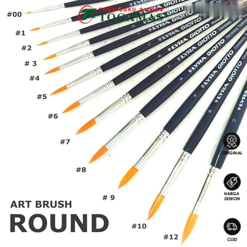 

READY STOCK !! KUAS ART ROUND LYRA