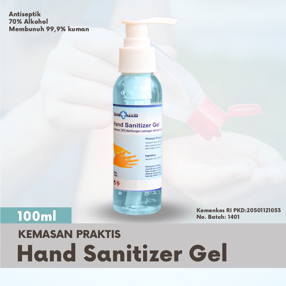 HAND SANITIZER GEL 100ML ALKOHOL 70% HAND SANITEZER HAND SANITAIZER HAND SANITISER SANITAZER