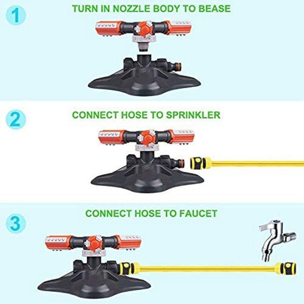 [Elegan] Sprinkler Putar Putar Rotary Penyiraman Rumput Lawn Rumah Alat Irigasi Otomatis