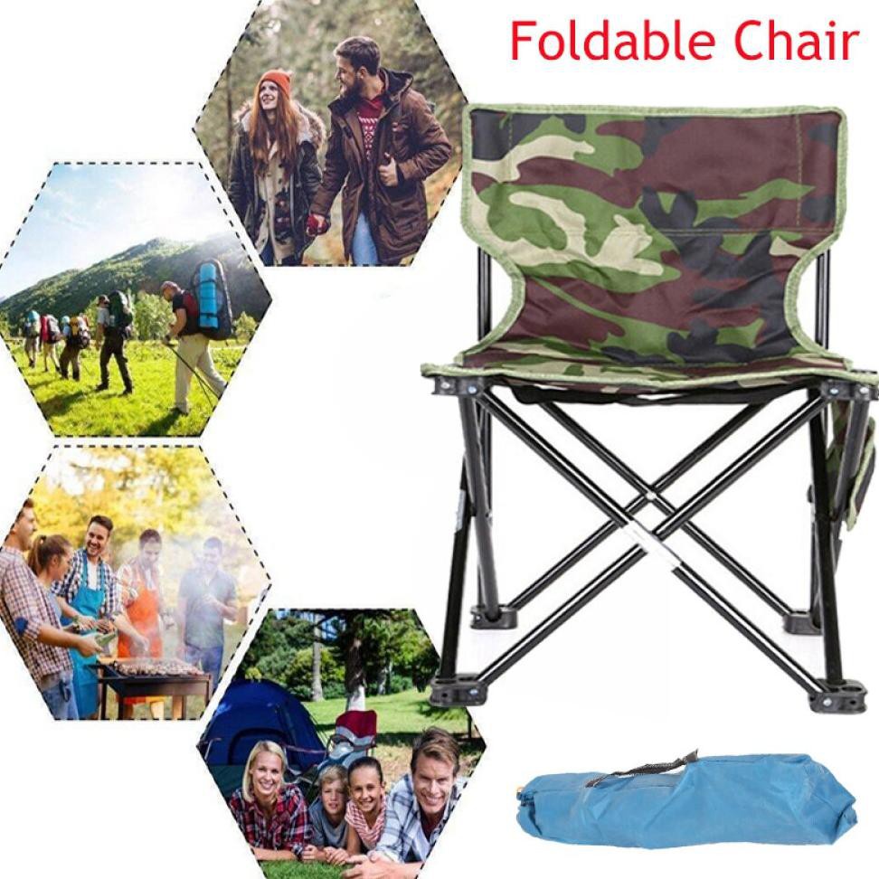 GS8 39x39x65CM Kursi Lipat Portable Memancing Outdoor Camping Fishing Chair AEF AAN147 Camoufla