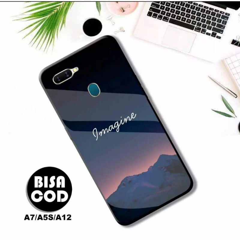 SHOWCASE CASE OPPO A7/A5S/A12 DESIGN GAMBAR AESTHETIC TERBARU