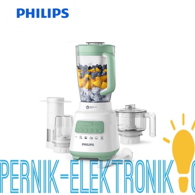 PHILIPS HR2223 4in1 Blender Plastik 2 Liter - Hijau