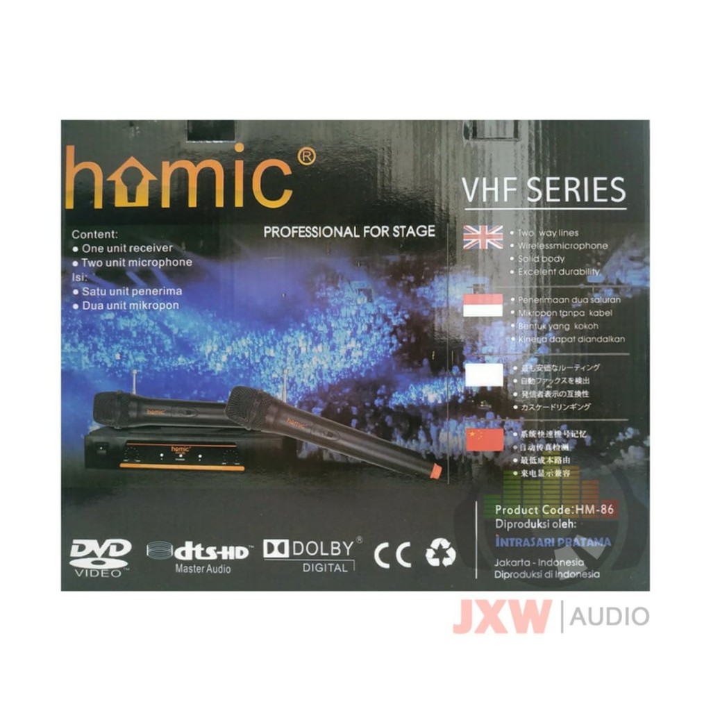MIC HOMIC HM 86 / MICROPHONE WIRELESS HOMIC HM-86 / MIC WIRELESS HOMIC HM86