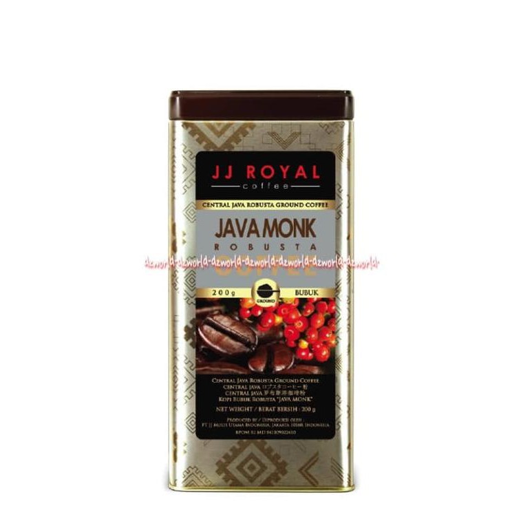 

PROMO JJ Royal Java Monk Robusta Ground Coffee Kopi Bubuk Kemasan Tin 200g