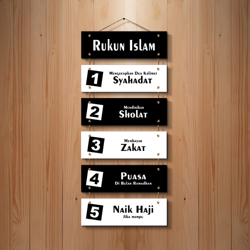 Hiasan Pintu Islami Rukun Islam, Dekorasi Rumah, Hiasan Gantung