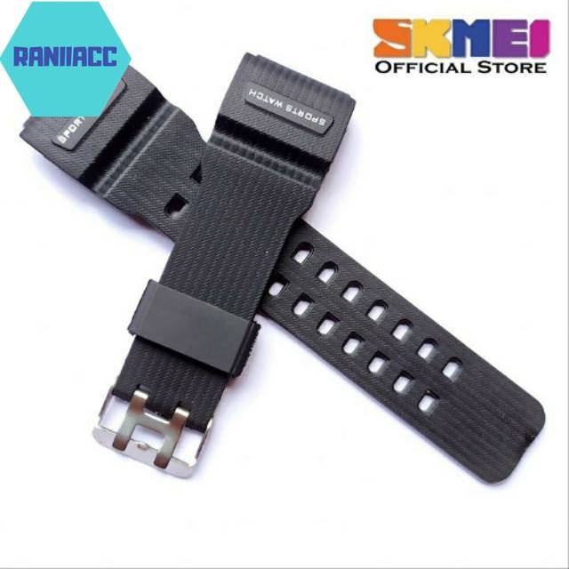 1358 SKMEI Tali Jam Tangan Skmei 1358 Strap Tali Jam SKMEI 1358 Hitam .