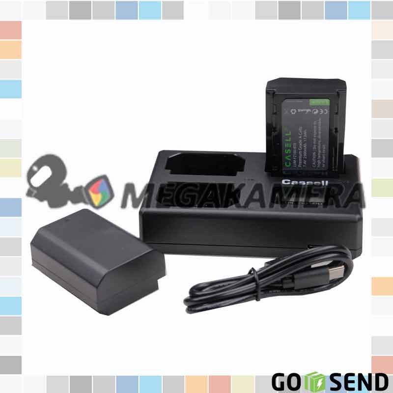 Casell Battery (2-Pack) and Charger for Sony FZ100 - A7iii a7RIII A9
