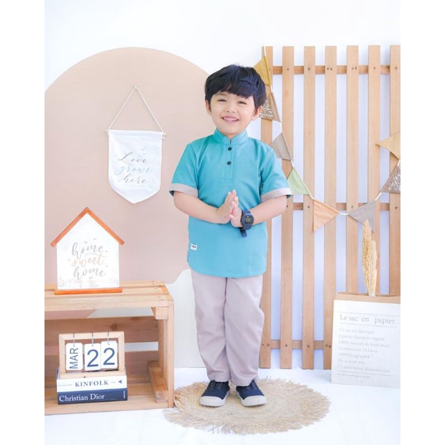 Set Koko Zidan Setelan Koko Anak Neeca Kiddos Size 6,8,10,12,14 Y