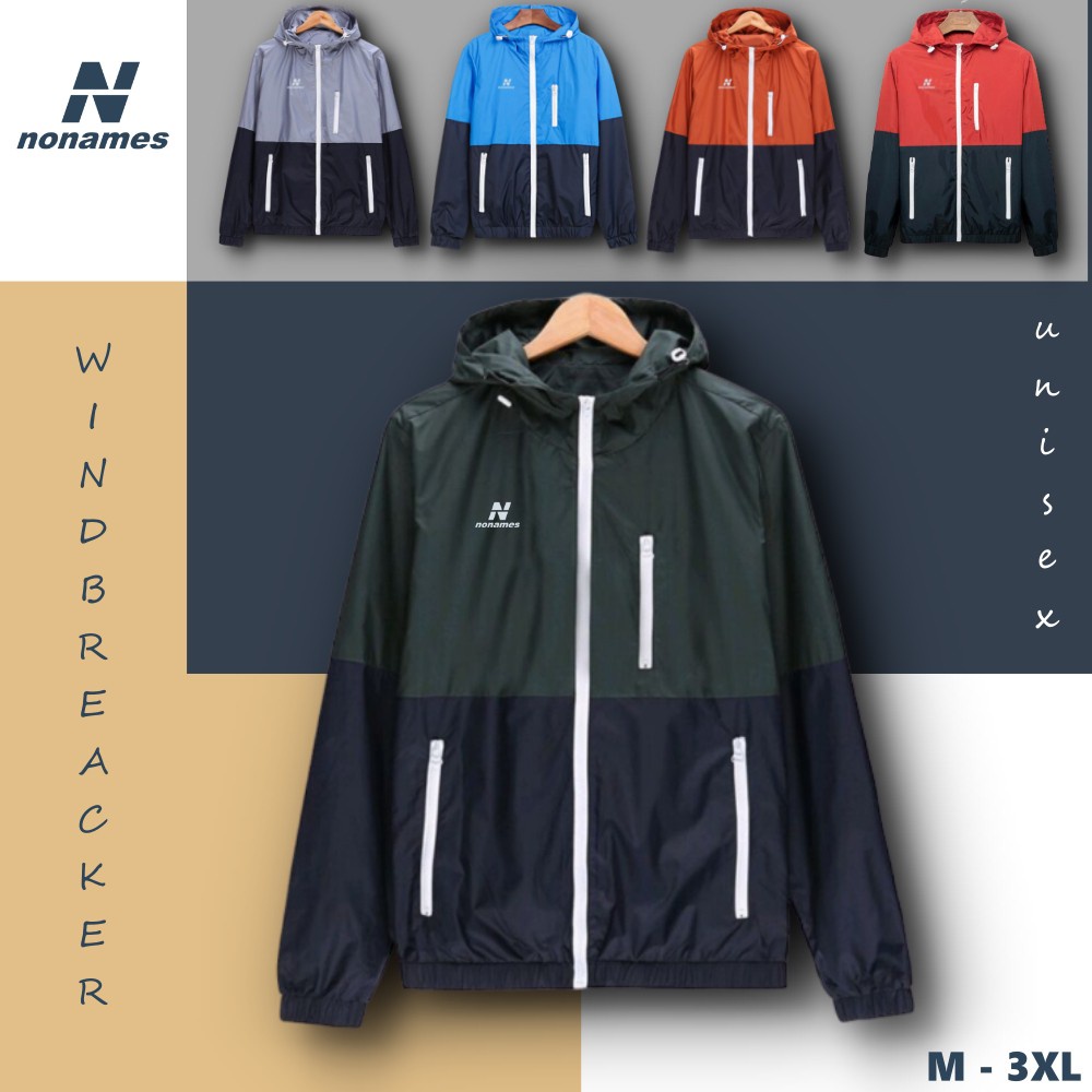 [Promo Shopee] Jaket Wanita Jaket Pria Windbreaker Hoodie Jacket Outdor Unisex