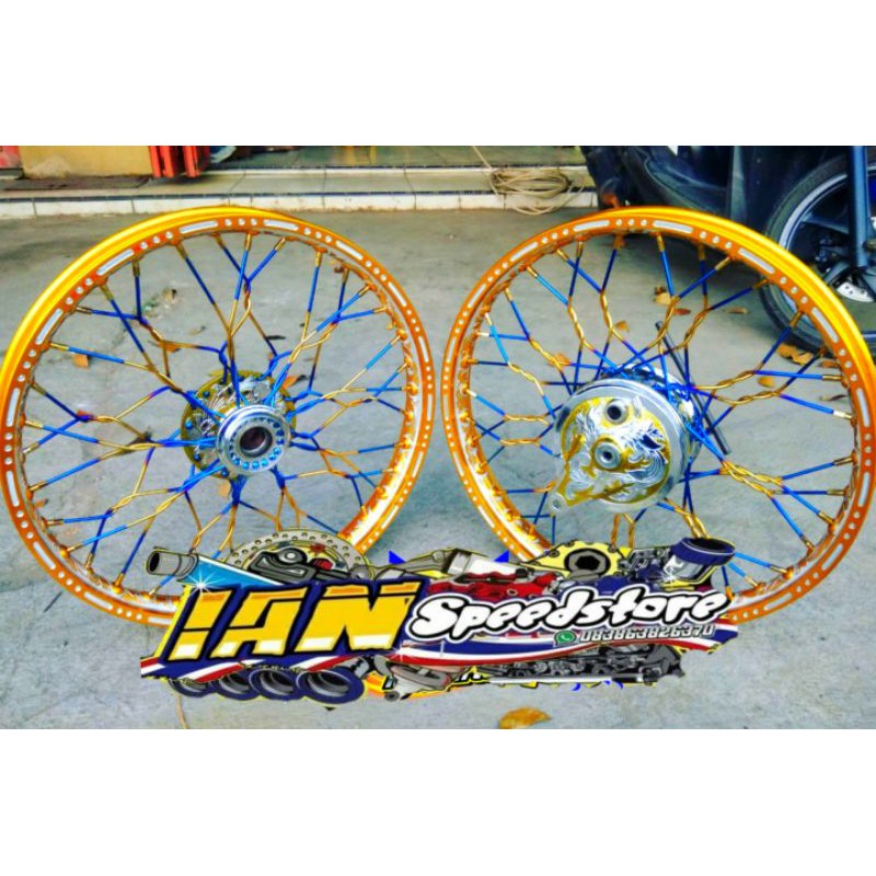 Set Velg ukir, velg custom for ninja, fu, vixion, jupiter, vega,