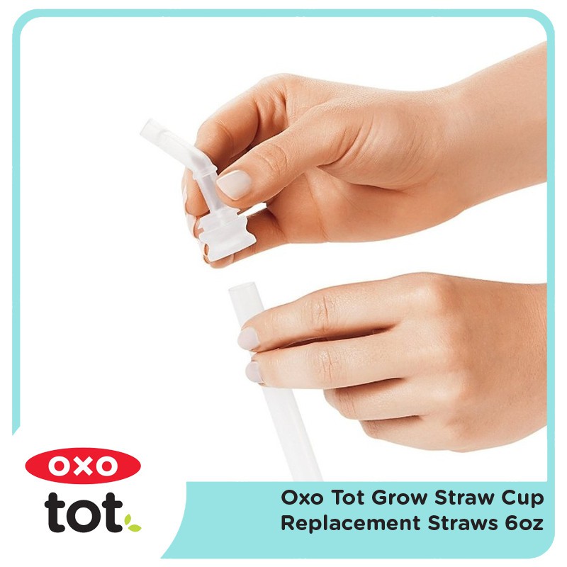 Oxo Tot Grow Straw Cup Replacement Straws 6oz - 2Pc