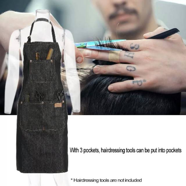 Apron barbershop Apron Cukur Apron jeans clemek celemek cukur barista