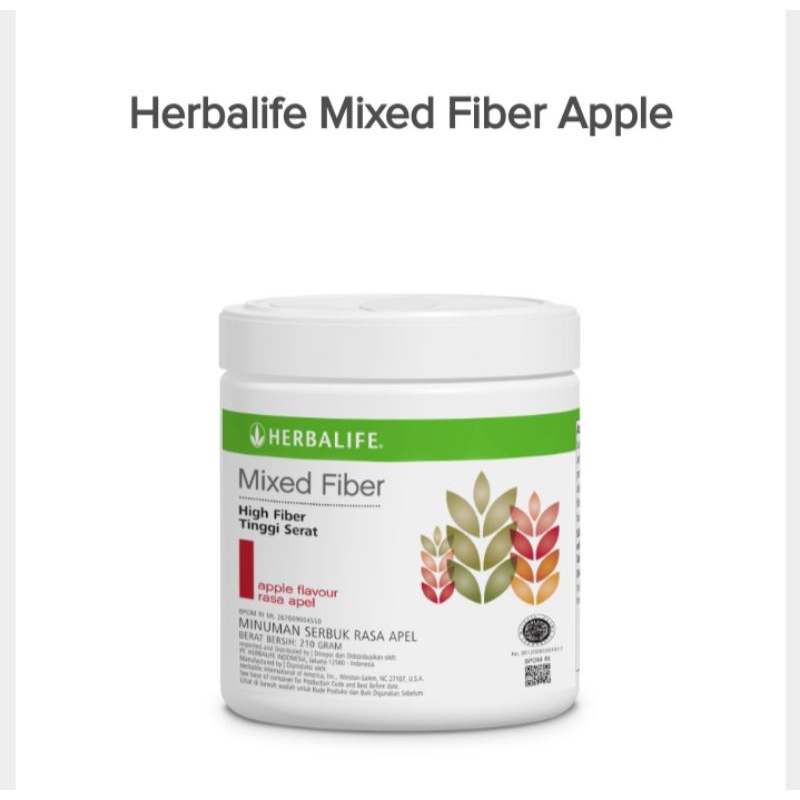 herbalife MIXED FIBER / MINUMAN PEMBLOKIR LEMAK JAHAT