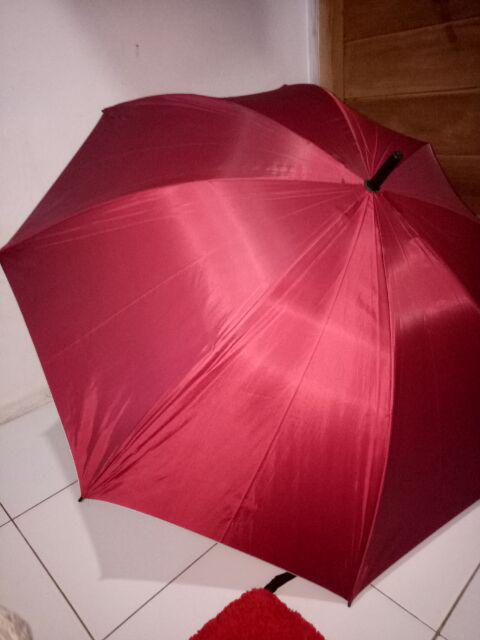 Jktumbrella - Payung Tongkat Golf Polos Warna (plus Sarung) - 76001