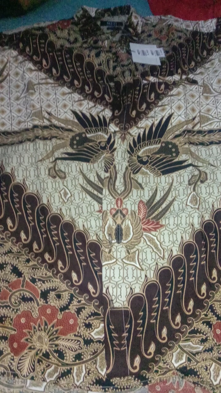 M231 Kemeja Pria Batik Panjang Coklat 1430