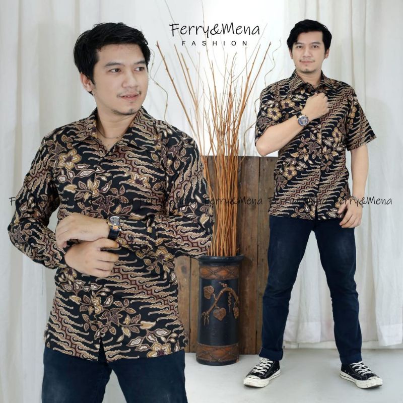 MOTIF TEBARU KEMEJA BATIK PRIA / KEMEJA BATIK PANJANG / HEM BATIK LENGAN PENDEK