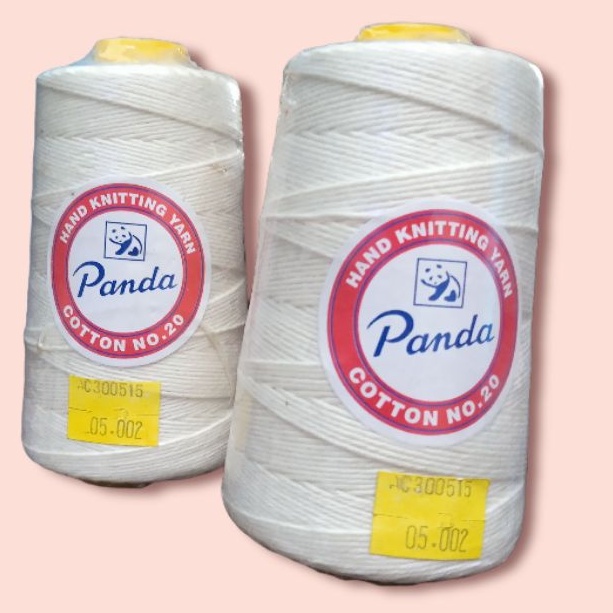 Benang Rajut katun merk panda-Cream