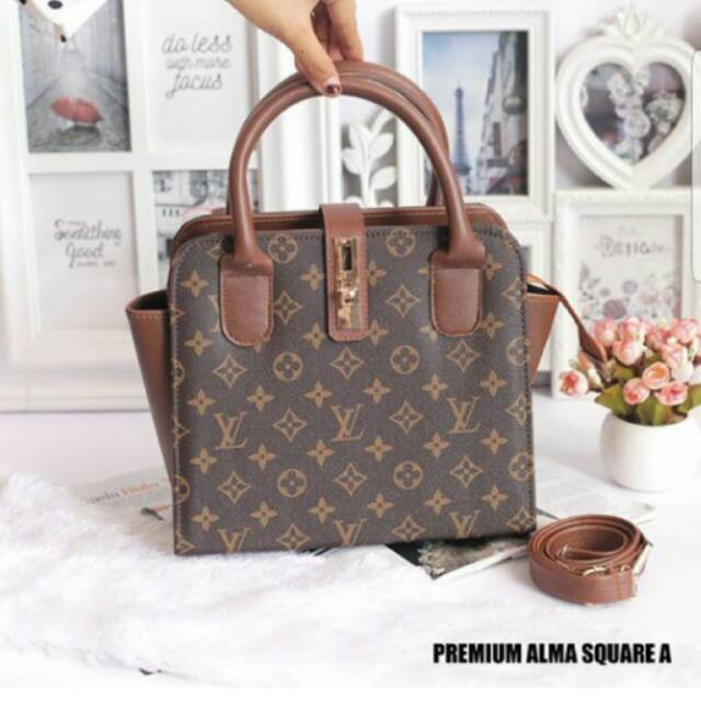 Alma lv brown hand bag