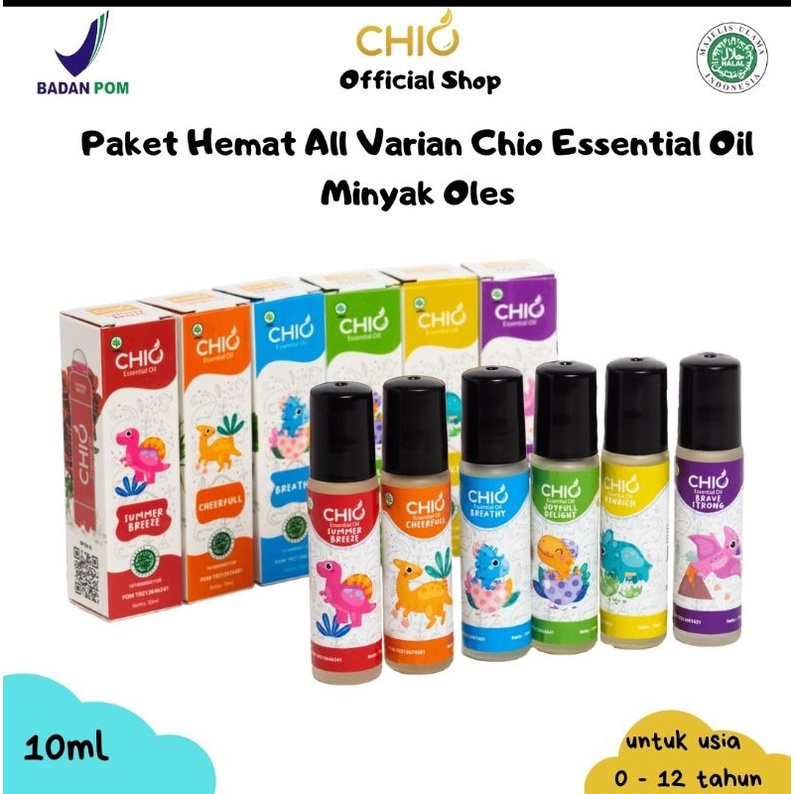 Minyak Essential Chio Baby &amp; Kids Oil Aromatheraphy Roll On 0 sd 2 tahun 8 ml