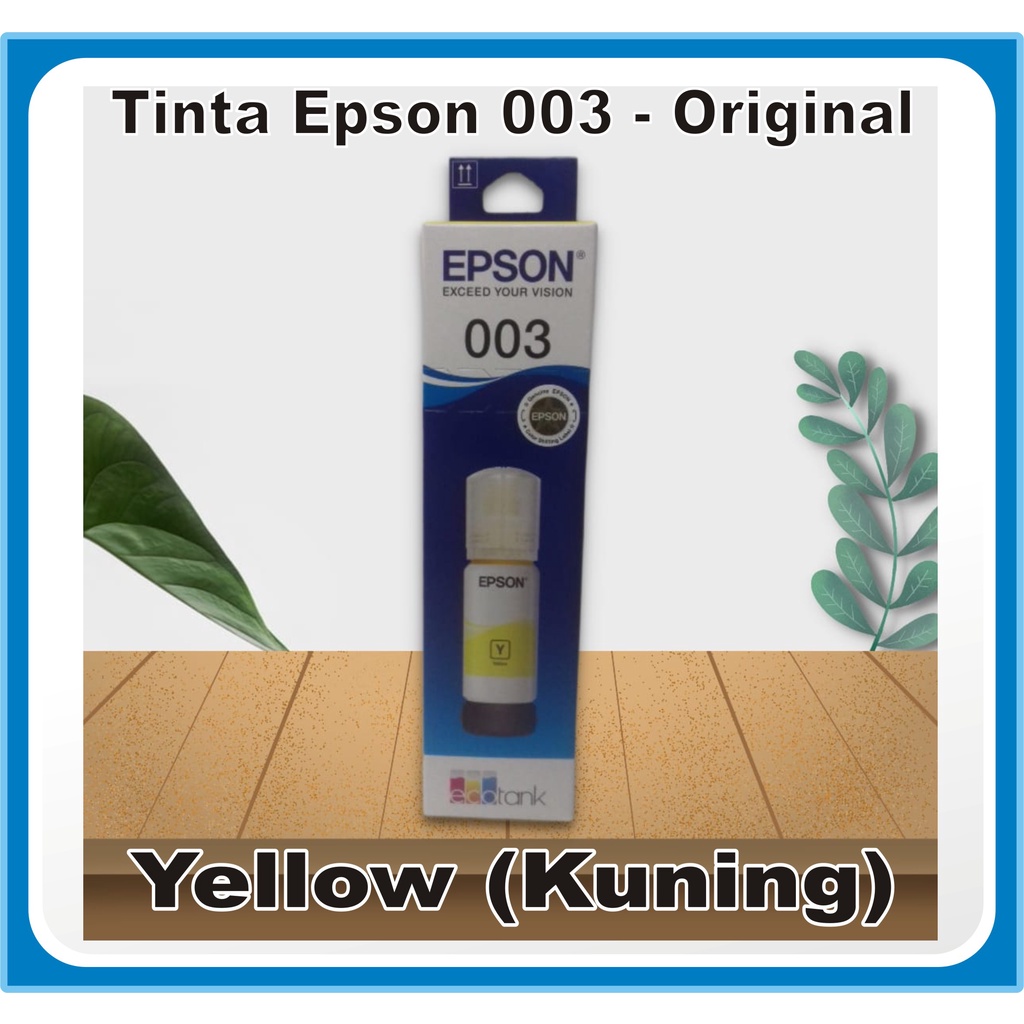 Tinta Epson Original 003 Yellow / Kuning L1110/ L3110/ L3150/ L3101/ L5190