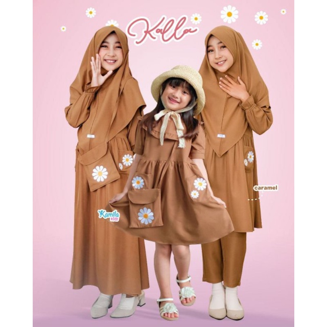 Kalla Series Kids Kalla Dress Kids Kalla Tunik Set Kalla Tunik Pendek by Kamila Kids