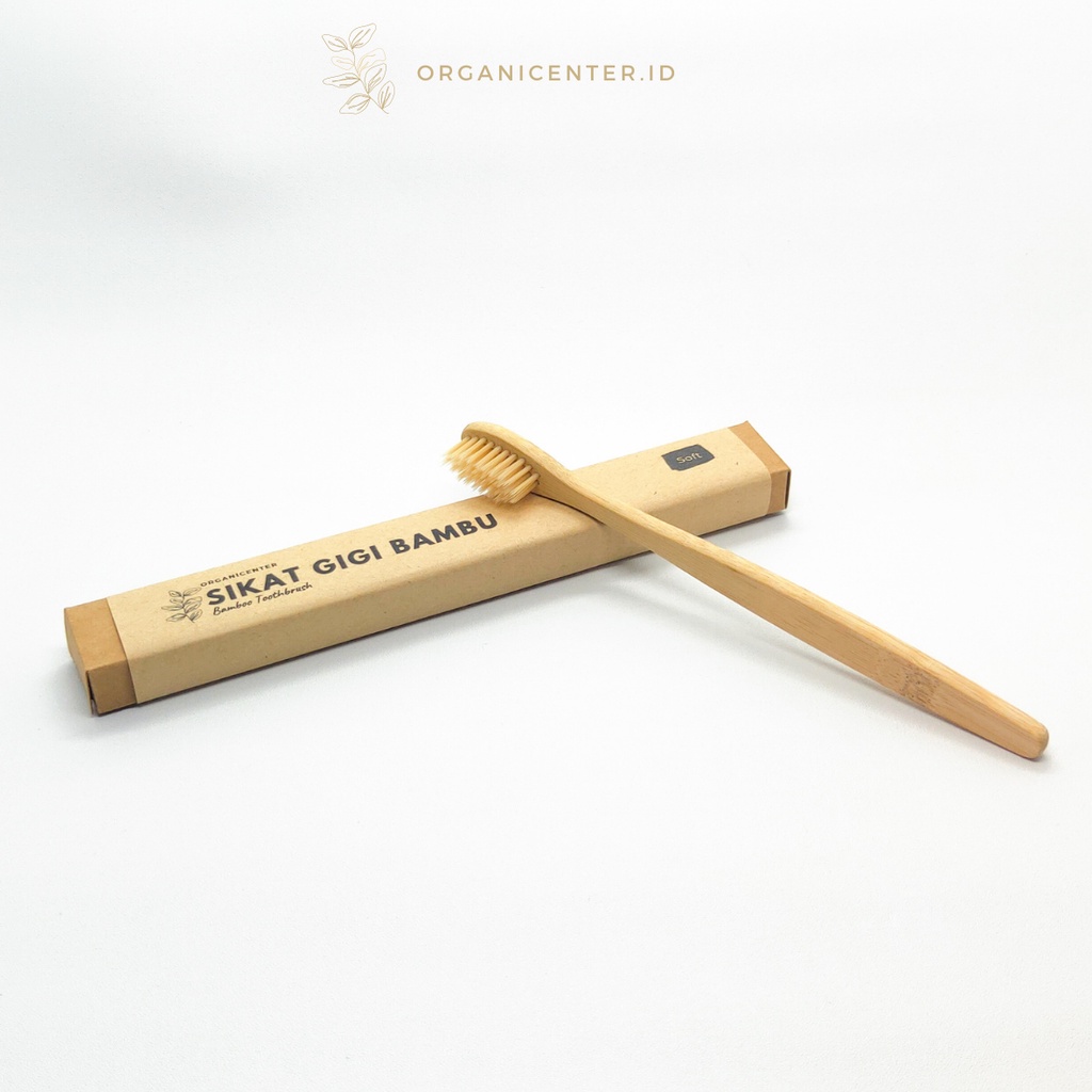 Sikat Gigi Bambu Bamboo Toothbrush Kayu Ramah Lingkungan Eco Friendly Lembut Soft