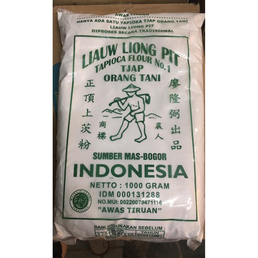 

Cuci Gudang Awal Tahun Tepung Tapioka Liauw Liong Pit / Sagu Cap Tani (1kg) Cuci Gudang Awal Tahun