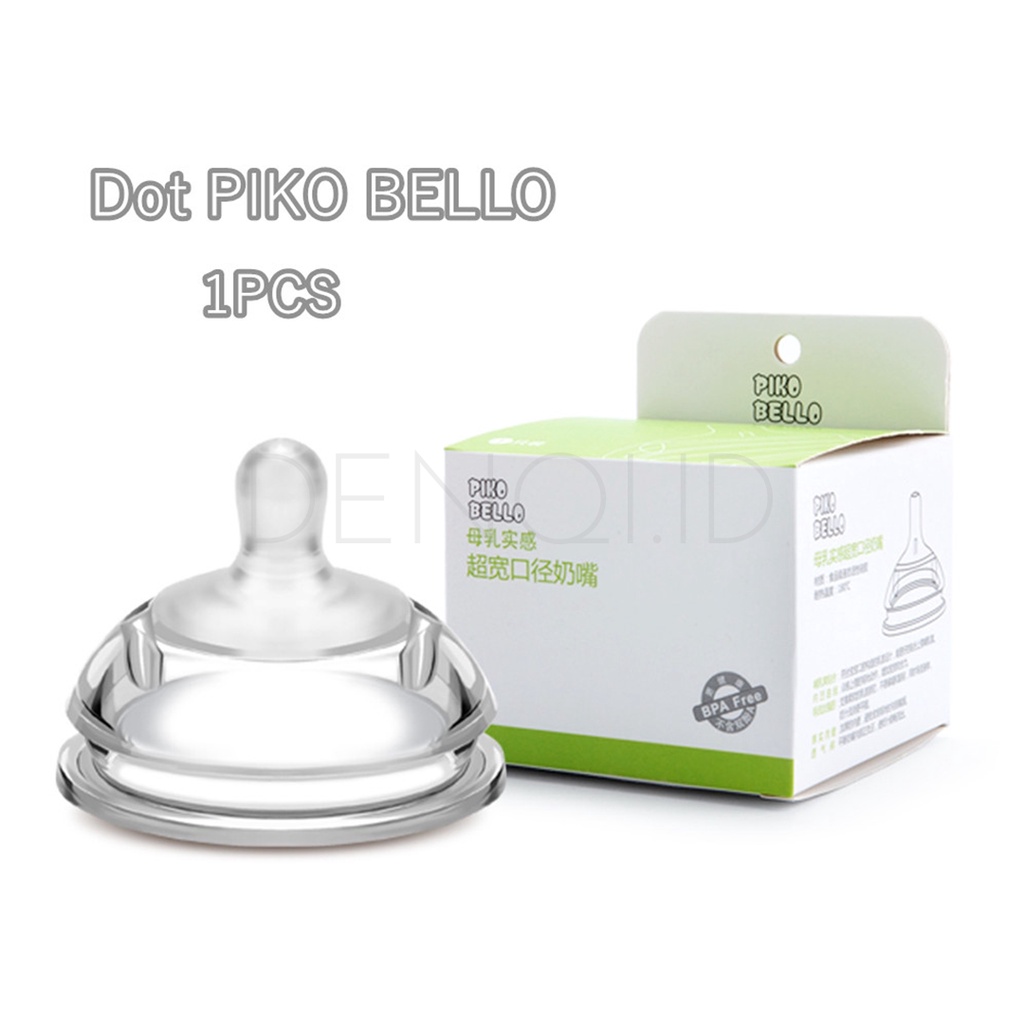DENQI - Dot Piko Bello Pengganti Puting Untuk Botol Bayi Leher Lebar - PB39-8