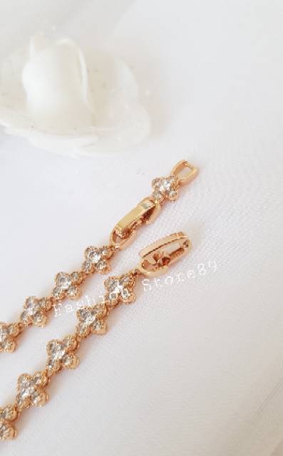 Special edition gelang import emas replica xuping full permata bestseller import