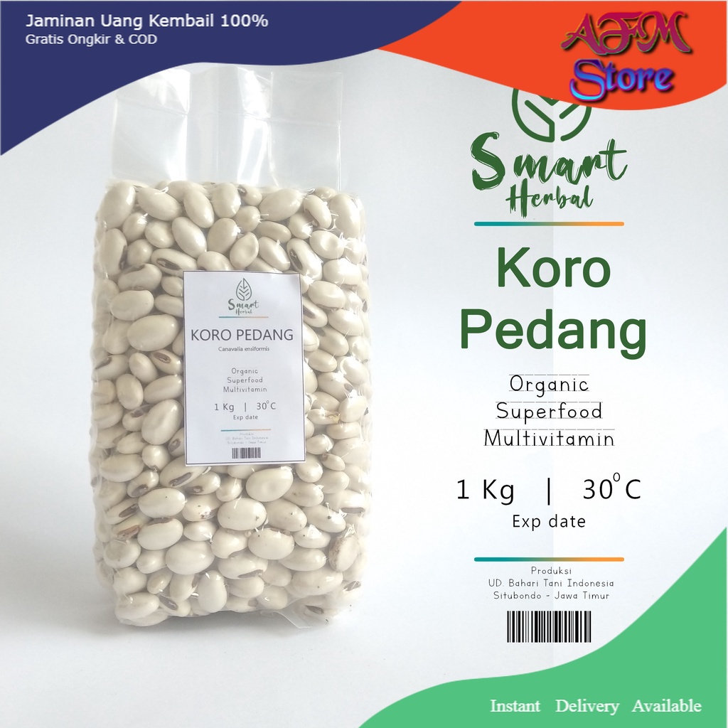 

Kacang Koro Binong Koro Pedang 1kg Herbal-Rempah-Tradisional