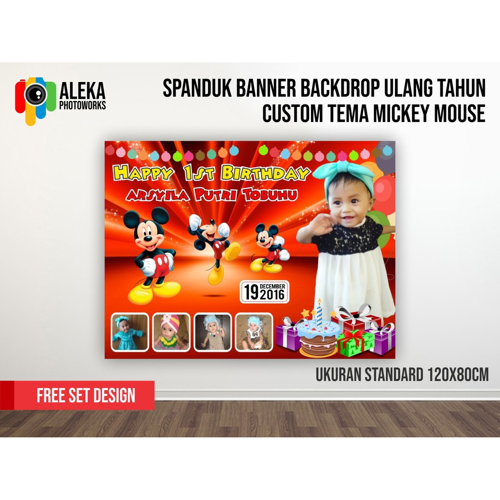 Spanduk Banner Backdrop Ulang Tahun Custom Tema Cars Disney Shopee