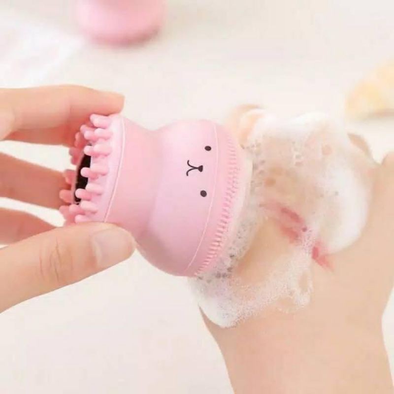 DC - Brush Pembersih Wajah / Silicone Facial Cleaner Brush Model Gurita.