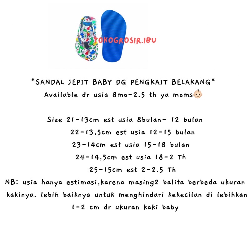 Sepatu Sandal Jepit Anak Laki Laki Cowok Perempuan Cewek 1 2 Tahun Murah Balita Kids Baby / Sepatu Sendal Jepit Anak Bayi Belajar Berjalan Antislip 1-2 Tahun Laki Laki Perempuan Motif DINO