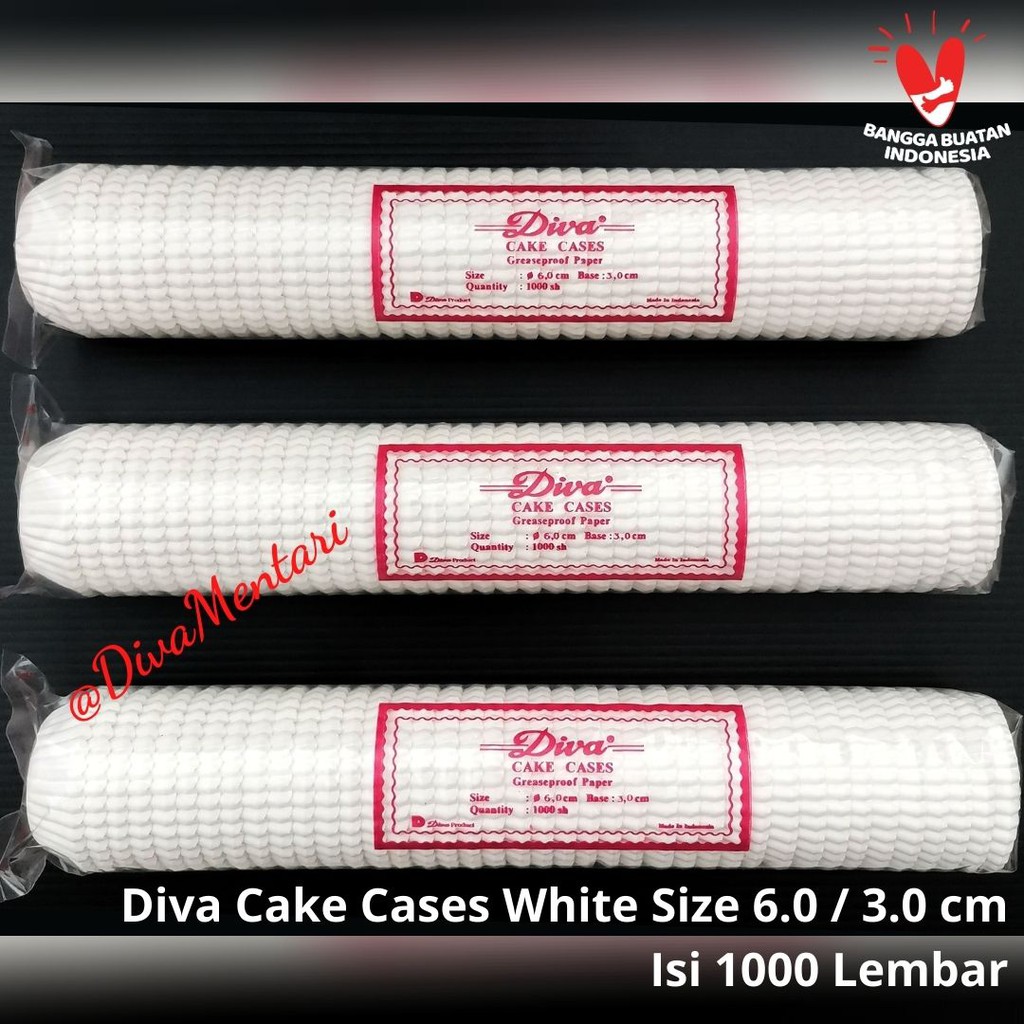 

Diva Cake Cases White Size 6.0 / 3.0 cm